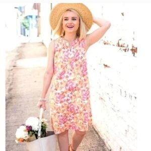J JILL Love Linen Floral Dress L